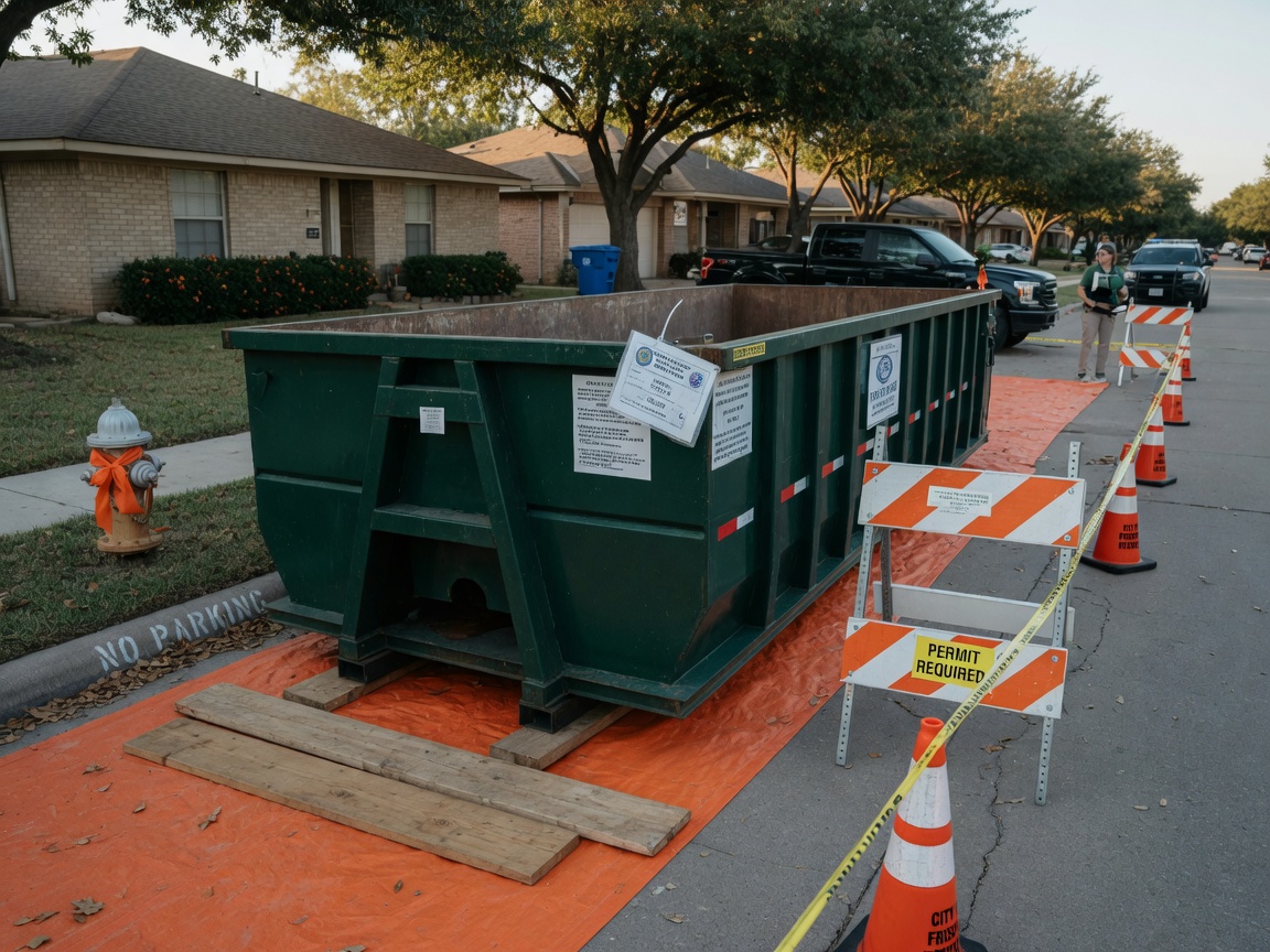 Frisco Dumpster Permit Rules for Street Placement