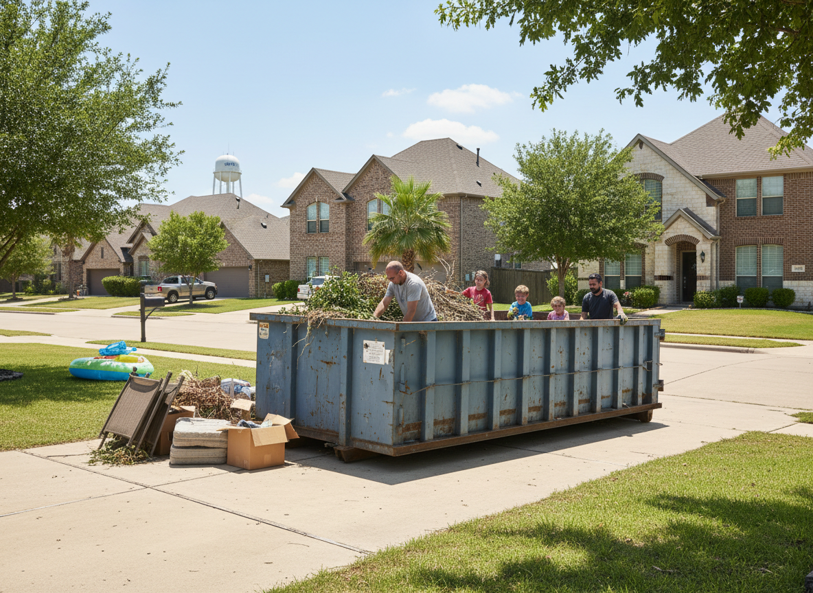 Summer Dumpster Rental Timing in Frisco TX